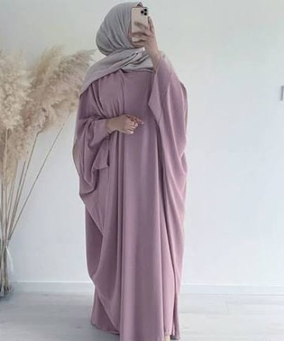 Mauve butterfly style designer abayas online Pakistan layout