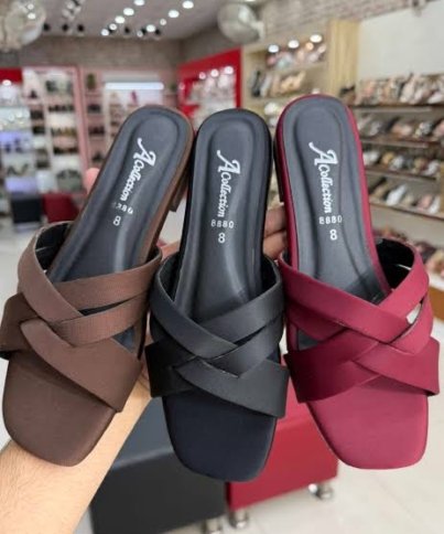 ladies shoes online pakistan casual criss cross strap slip on slippers